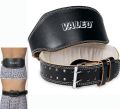 Valeo Leather Padded Gym Belt, Weight Lifting Belt, Back Support | Back Support Padded Leather Gym Belt. 