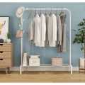 Iron Coat Rack/Clothes Hanger Single Rod Stand, Full Body Iron. 