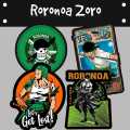 Anime Roronoa Zoro Stickers For Luggage, Phone, Car, Case, Fridge, DIY | Set 1 | 4 PIECES |Laptop Stickers |Stickers Collection. 