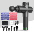 6 Head Professional Deep Tissue Massage Gun Electric Muscle Massage Gun Therapy Fascial Massage Neck Body Massager Gun. 