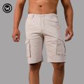 Wraon Light Cream Solid Premium Cotton Box Half Pant For Men - Fashion | Half Pants For Men | Men's Wear | Cotton Pants |. 