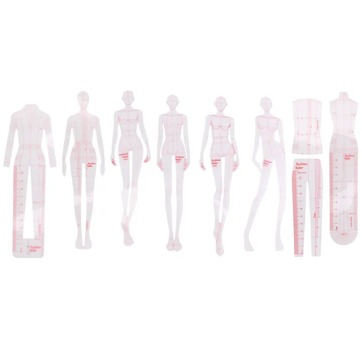 Ris Template Ruler Fashion Illustration Rulers Sketching Templates Ruler,Combination ...