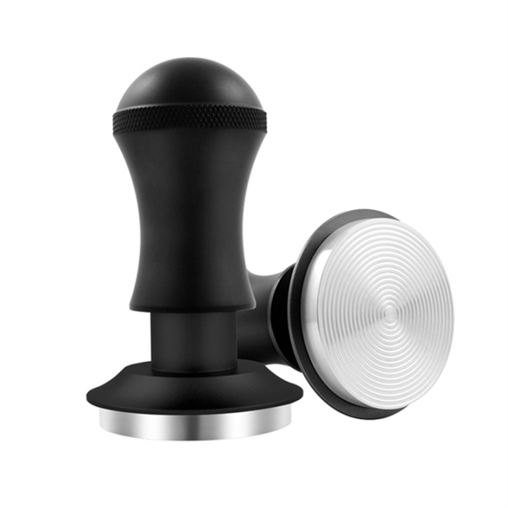 1%20Piece%20Premium%20Barista%20Tools%20Tamper%20Stainless%20Steel%20with%20Spring%20Flat%20Bottom%20Black%20-%20Image%207