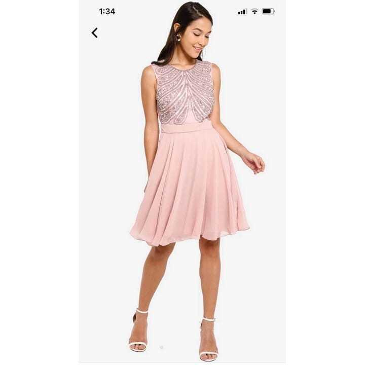 Fit & Flare Blush Dress