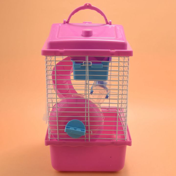 Pet%20Cage%20Hamster%20Cottage%20with%20Transparent%20Skylight%20Double%20Layer%20House%20for%20Hamster%20Golden%20Hamster%20Pet%20Pink%20-%20Image%206