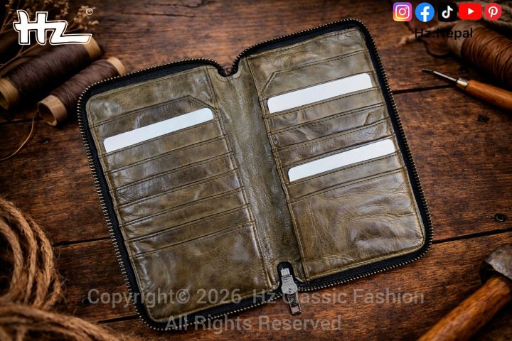 Hz%20Genuine%20Leather%20Long%20Wallet%20Vintage%20Zip-around%20Clutch%20with%20External%20Card%20Slot%20&%20Multi-Card%20Organizer,%20Large%20Capacity%20Travel%20Purse%20for%20Men%20&%20Women%20-%20Image%204