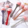 Durable Artificial Fiber Diamond Handle Makeup Brush Diamond Inlay Soft Bristles Loose Powder Brush Rhinestone Handle Fluffy Blush Brush Professional. 