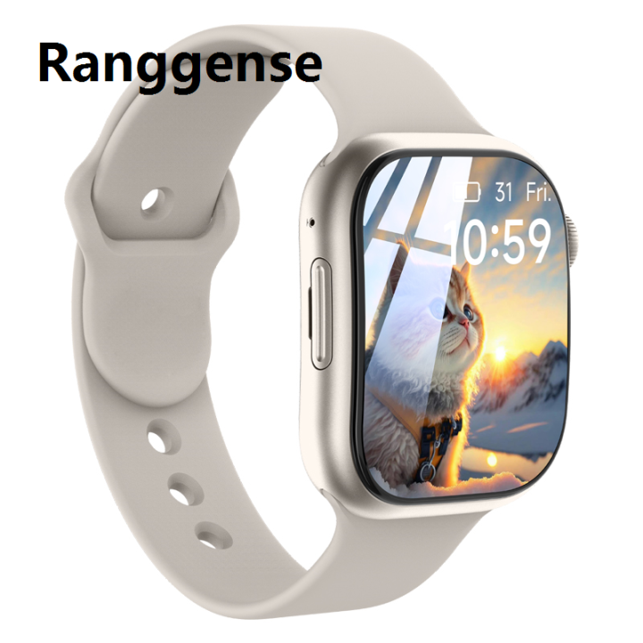 Ranggense NBHGY 2024 NEW JC01 Smart Watch 4g Network SIM Card 1.96'' Curved Screen Health Monitoring with Google Play Store Video Call for Women MKJIU