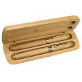 Bamboo Wooden Stationery Students Business Office Ballpoint Pen and Gift Box Elegant Fancy Nice Pens Set Kit Gift Pen Kit. 