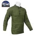 Green Front Buttoned Kurta Shirt For Men. 