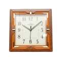 Super Scientific Brown Square Size Numbering Simple Design Wall Clock. 