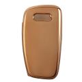 Gold Full-Protective TPU Remote Smart Key Cover with Keypad Film For Audi A1 A3 A4 S3. 