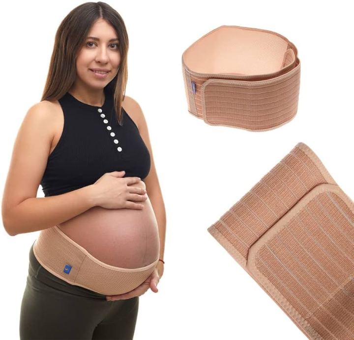 Maternity%20Women's%20Belly%20Band,%20Adjustable%20Pregnancy%20Belly%20Back%20Support%20Band%20For%20Abdomen,%20Pelvic,%20Waist,%20&%20Back%20Pain%20-%20Image%202