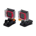 Dual Action Camera Backpack Clip Mount Rucksack Clip Mount 360 Degree Rotary Dual-Cam Clip Compatible For Gopro And Action Camera. 