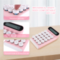 Retro Calculator Mechanical Keyboard Portable Calculator-Pink. 