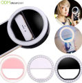2025 NEW Rechargeable LED Selfie Circular Ring Light Lamp Clip-On Flash Camera Phone Best For Phones and Laptops. 