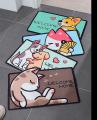 Cute Non-Slip Cartoon Printed Doormat (40*60cm) (Color May Vary). 