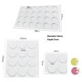 Scrapbook Pastry Decoration DIY Baking Mold 3D Silicone Mold Round Stencil Transfer Sheet Wax Mold. 
