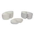 Set Of 9 White Melamine 2 Space Chutney Bowl. 