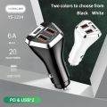 Yesplus YS 1214 6A Car Charger PD 20W + 3.4A Fast Quick Charging 2 USB + 1 PD Output. 