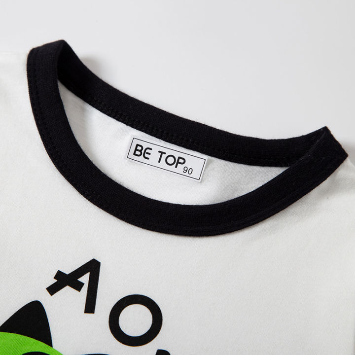 betop%20children's%20clothing%20korean%20dinosaur%20summer%20kids%20short%20sleeve%20t-shirt%20cartoon%20pattern%20boy%20top%20half%20-%20Image%203