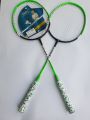 Green Jointless Grippy Handle Professional Badmiton Racket with Carry Bag By Mitrata | Mingyu Badminton Racket. 