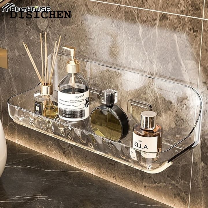 DISICHEN%20Fashion%201Pcs%20Bathroom%20Transparent%20Shelf%20Rack%20Wall-mounted%20Washbasin%20No-punch%20Washroom%20Wall%20Mounted%20Cosmetic%20Storage%20Organiser%20-%20Image%205