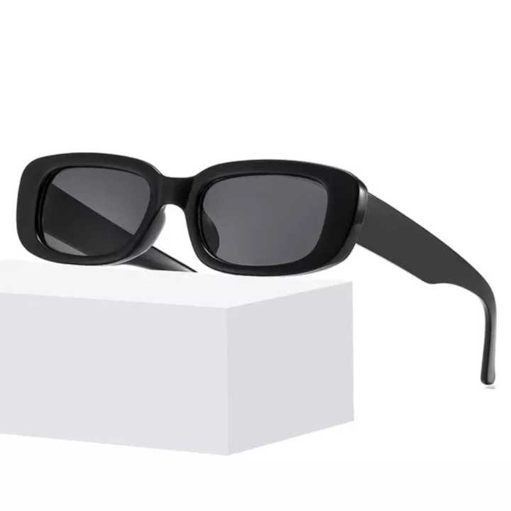 Zoo Shades Rectangle Black Sunglasses For Men