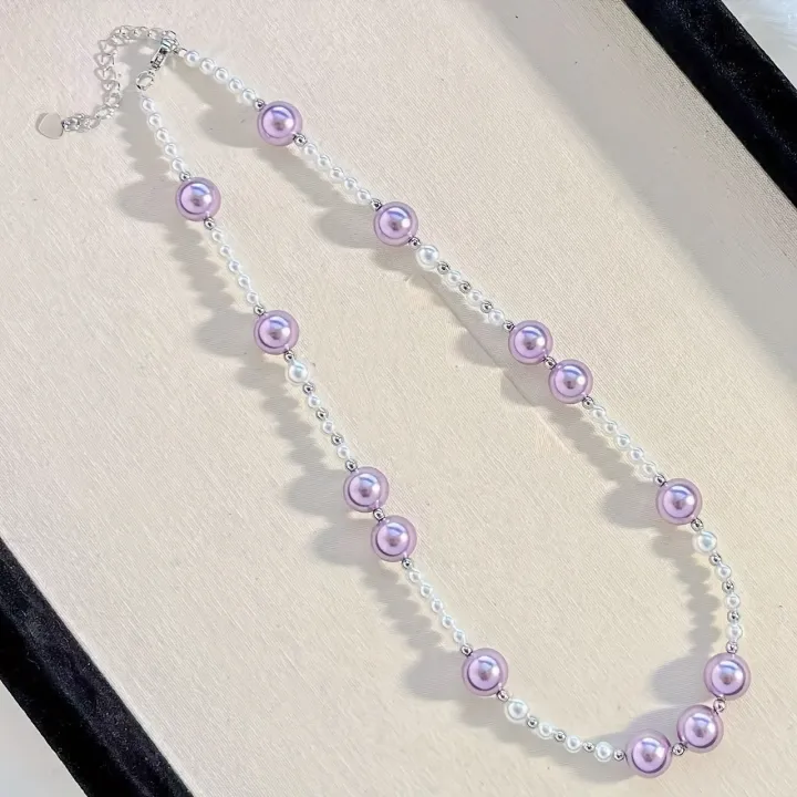 Elegant%20Purple%20&%20White%20Bead%20Necklace%20for%20Women%20by%20Treasure%20Box%20Nepal%20-%20Image%204