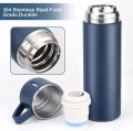 Stainless Steel Double Wall Insulated Hot & Cold Water Bottle 500ML - Dark Blue. 