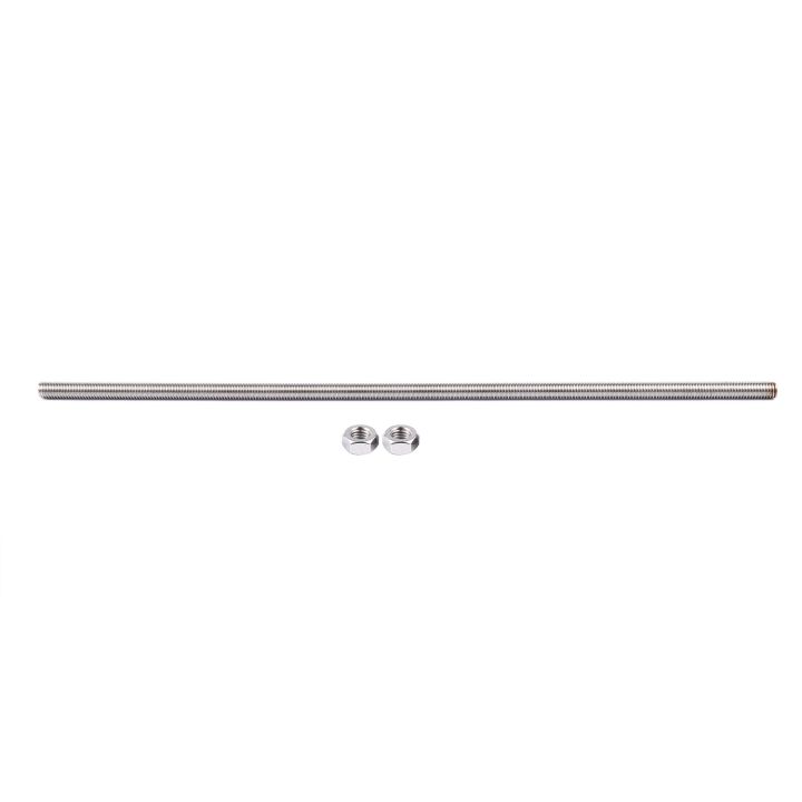 320mm x M8 Stainless Steel Thread Bar Stock Rod Silver Tone