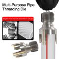 Durable 4/6 Points PVC Pipe Threader Kit Internal/External Thread Fast PPR Water Pipe Opener Tap Pipe Threader Pipe Waterpipe Tapping Tool. 