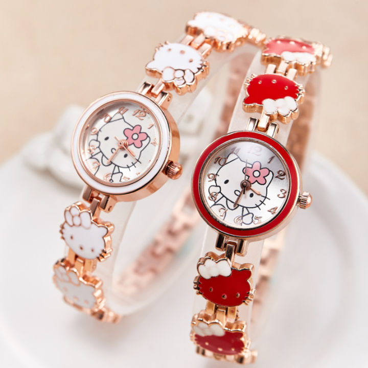 New%20Fashion%20KT%20Cat%20Children%20Cute%20Girl%20Watch%20Women's%20Steel%20Strap%20Bracelet%20Watch%20Women's%20Electronic%20Quartz%20Watch%20-%20Image%202