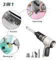 3 In 1 Wireless Handheld Car Vacuum Cleaner, 120W 9000PA Rechargeable with 4 Spouts, Portable Mini for Interior Detailing Home, Office Dust Cleaning. 
