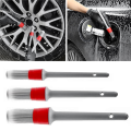 Super Soft Synthetic Detailing Brushes Set Handle Solid Sharpened Wire Cleaning Brush for Wheels,Tires, Engine Bay, Leather Seats, Door Panels. 