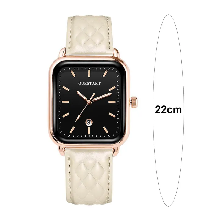 Trendygirl%20Formal%20Ladies%20Watch%20Stylish%20Ladies%20Quartz%20Watch%20with%20Date%20Display%20Adjustable%20Strap%20High%20Accuracy%20Timepiece%20for%20Ladies%20Square%20Watch%20-%20Image%203