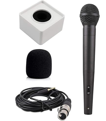 Media Boom Mic Reporting Journalist Wired Microphone Kit With Flag Station Logo – Campatible With Mobile Phone  | Condenser Media Mic For Interview News Reporting With Mobile Phones.