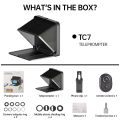 Teleprompter for Any Smartphones & DSLR Camera With Remote Control | For Online News Achor Teaching Vlog Live Streaming Telepromter | APP Compatible with iOS & Android System.. 