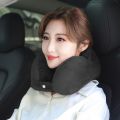 Soft Camel Hump Design Travel Neck Pillow U-Shaped Embroidered Neck Cushion PP Cotton Healthcare Airplane Car Pillow For Office Naps and Travel. 