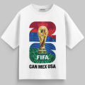 FIFA World Cup 2026 CAN MEX USA T-shirt. 