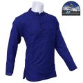 Navy Blue Front Buttoned Kurta Shirt For Men - Fashion | Kurtha For Men | Men'S Wear | Shirts For Men. 
