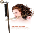 Sutuiying Natural Boar Bristle Hair Fluffy Comb Wood Handle Hair Brush Anti-static New Barber Hair Comb Scalp Massage Hairdresser Styling Tool. 