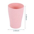 NAMUNY 16 Pack Wheat Straw Drinking Cups,for Kids Adult,10 Oz Reusable Tumblers Stackable Cups for Kitchen, and Picnic. 