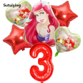 Sutuiying Disney Princess Foil Balloons Belle Cinderella Ariel Girl Helium Luxury Balloons Baby Shower Birthday Party Supplies Decoration Globos. 