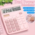 Sutuiying 1PCS Solar Scientific Calculator Desktop Financial Office Computer Calculators Large Display Office Calculators Cute Calculator. 