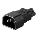 PDU UPS C14 to C5, IEC320 C13/C14 to C5/C6 Kettle Lead to PC Laptop Power Supply Cable Adapter. 