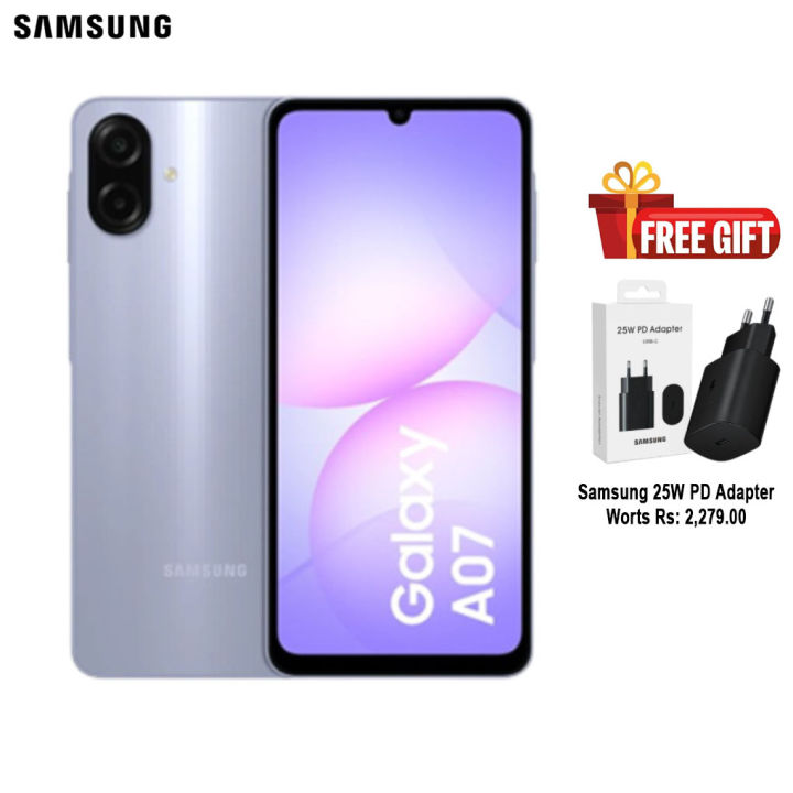 Samsung Galaxy A07 (6GB RAM + 128GB) | 6.7" 90Hz Display | 5000mAh Battery