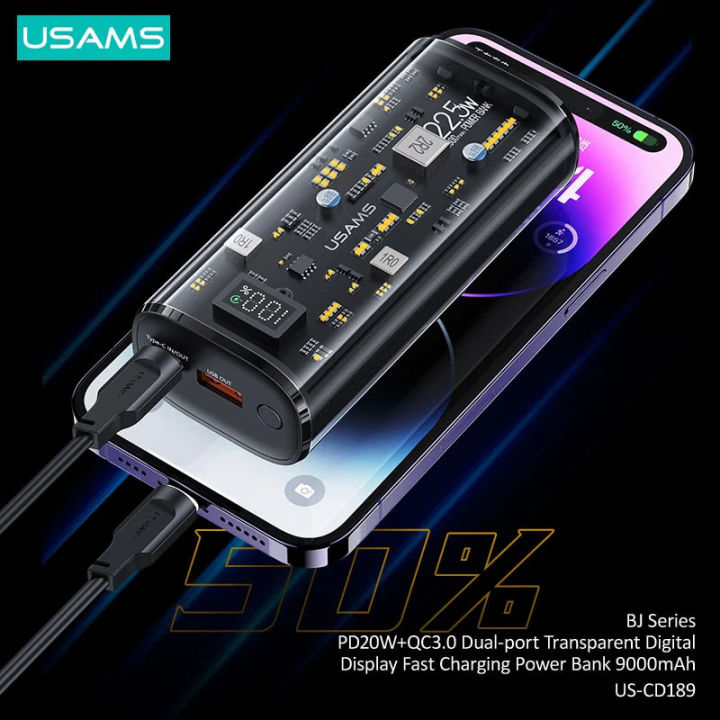 USAMS%209000mAh%2020W%20Fast%20Charging%20Power%20Bank%20PD%20QC%203.0%20Digital%20Display%20Powerbank%20By%20PMH%20Tech%20-%20Image%205