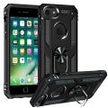 Lereach For iPhone 7 Plus Mobile Phone Case TPU+PC Hard Ring Car Ring Bracket Shockproof Back Cover. 