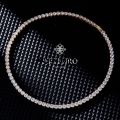Xujiguanghui ShopSphere ARTPHRO Tennis Necklace for Women and men copper chain non easy tarnish couple necklace gift for gf/bf and best friend. 